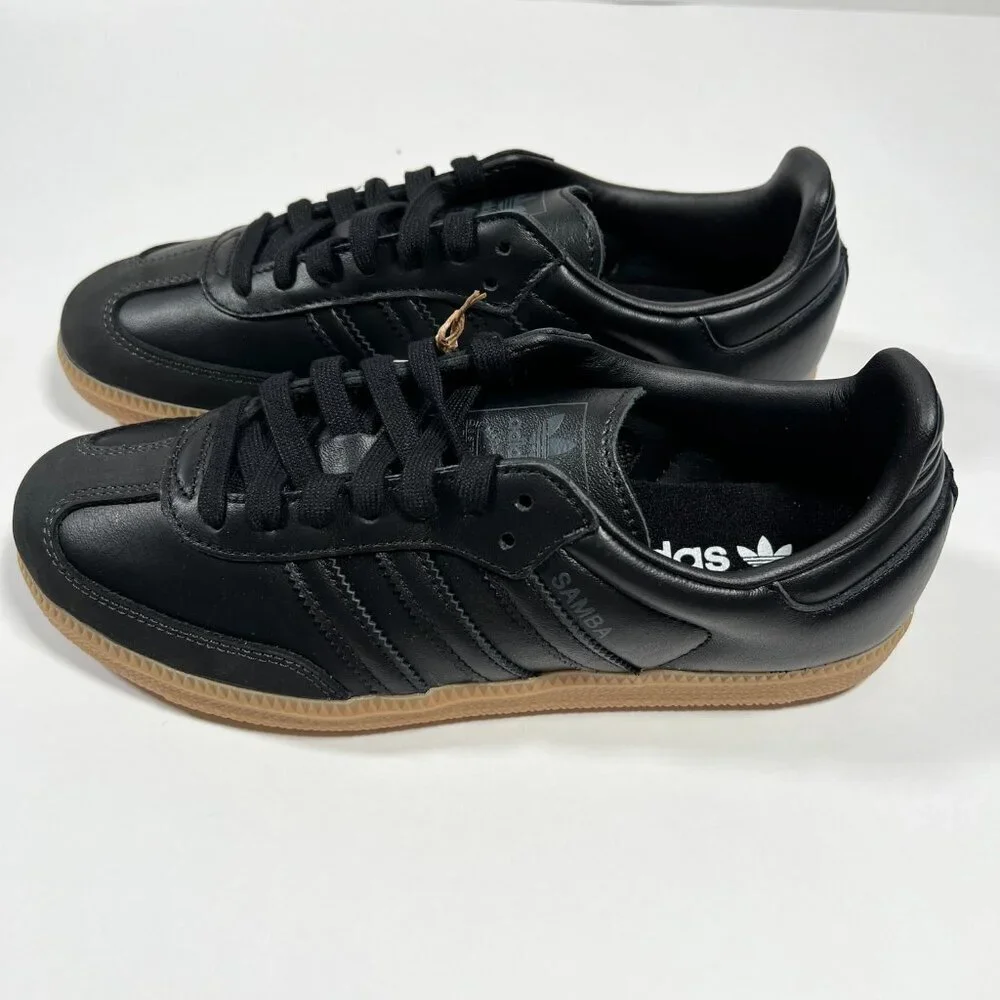 Adidas Women's Size 7.5 Samba OG Sneaker Shoes Core Black Carbon Gum